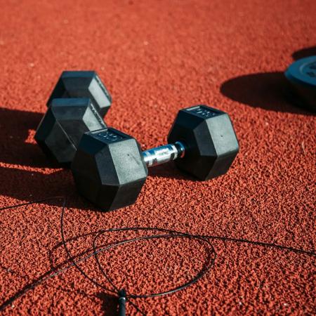 Rubber Hex Dumbbells (pair)