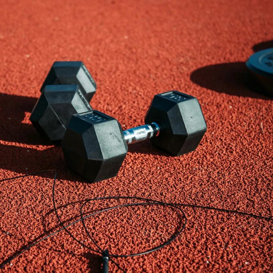 Rubber Hex Dumbbells (pair)